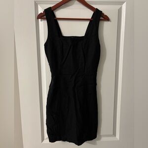 Old navy S black linen mini dress